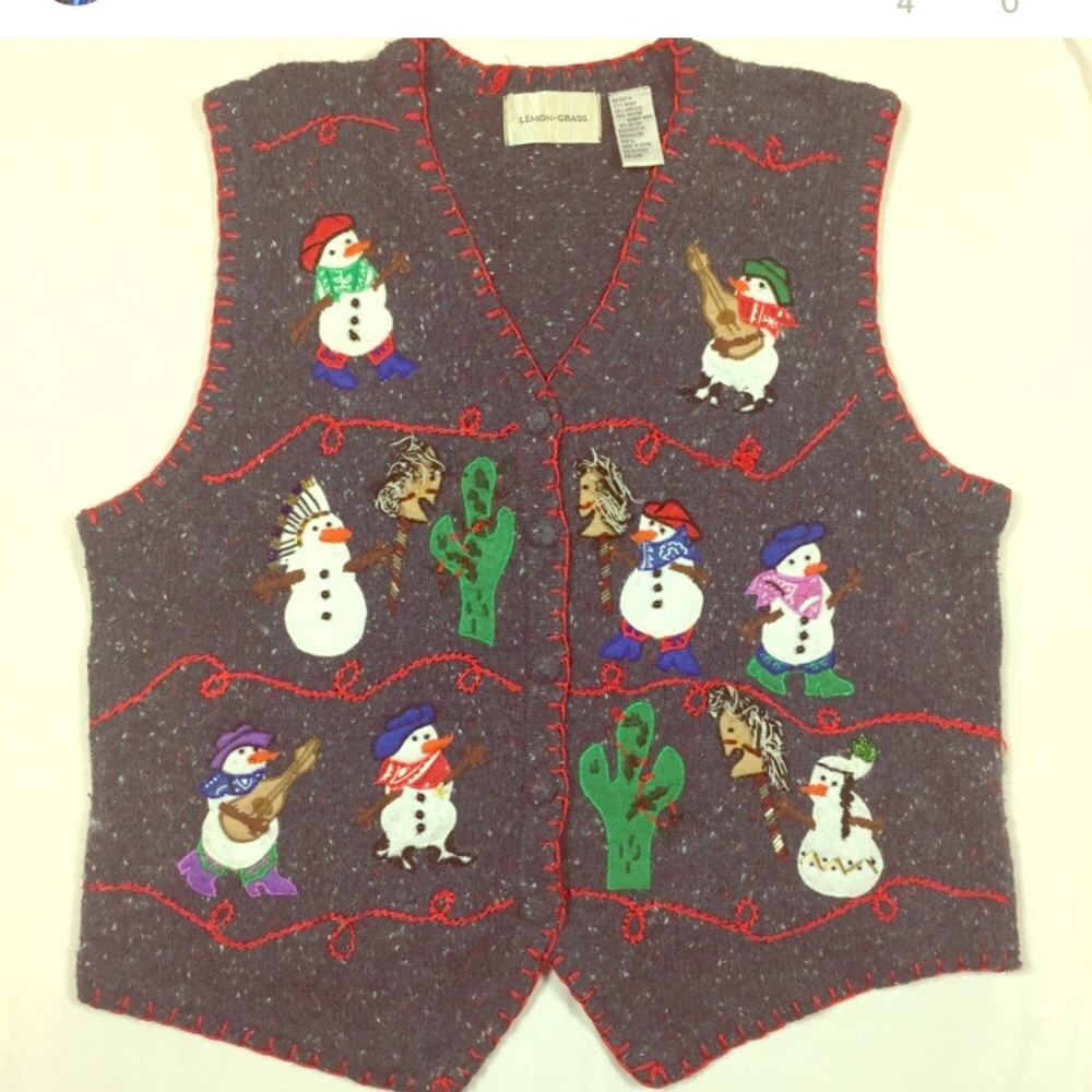 Ugly Christmas sweater vest